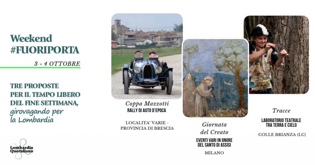 Le nostre proposte per il tempo libero del fine settimana tra storia, condivisione e natura, girovagando per la Lombardia
